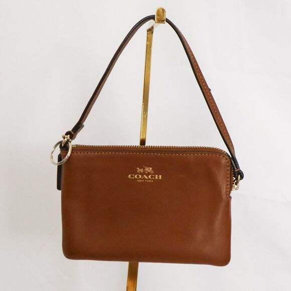 Coach Leather Wristlet with Strap - Picture 2 of 7
